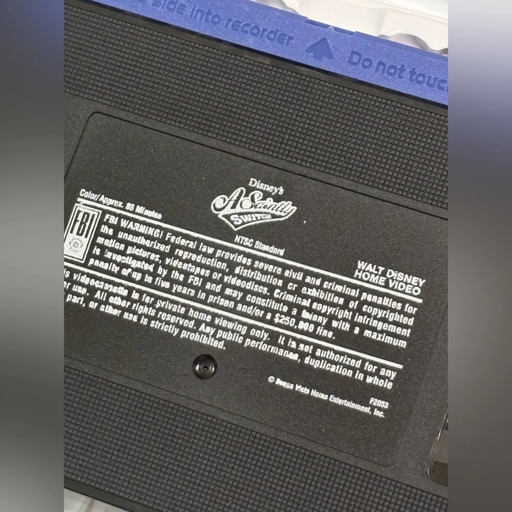 Disney The Wonderful World VHS with Blue and Gold Logo